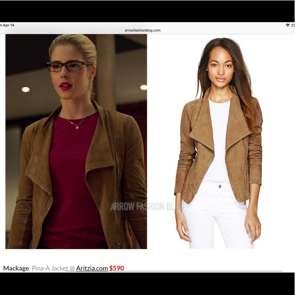 ISO Mackage Pin-A suede jacket XS